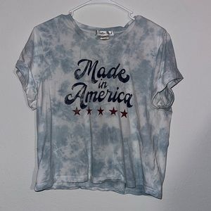 made in america cropped tshirt